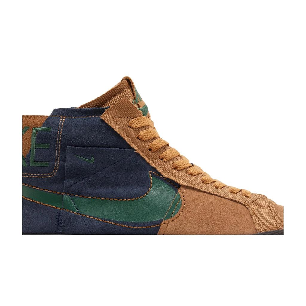 Nike Zoom Blazer Mid Premium SB 'Legend Dark Brown Obsidian' (Unisex) Legend Dark Brown / Obsidian / Light British Tan / Fir Skate Shoes