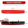 2PCS LED Rear Bumper Brake Lights For Toyota Prius V 2012-2017 Scion tC 2014-2016 NOAH/VOXY 80 Prius 40 Esquire Spade Red Bulbs