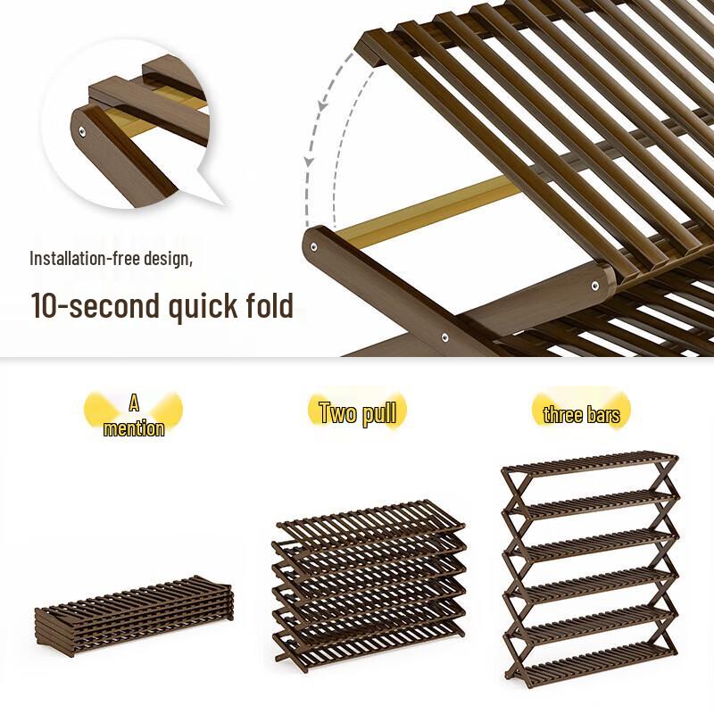 JINGRUIXIANG Foldable Multi-layer Shoe Rack