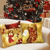 Christmas Cushion Cover Merry Christmas Decorations for Home 2025 Christmas Ornaments Navidad Noel Xmas Gifts New Year 2025