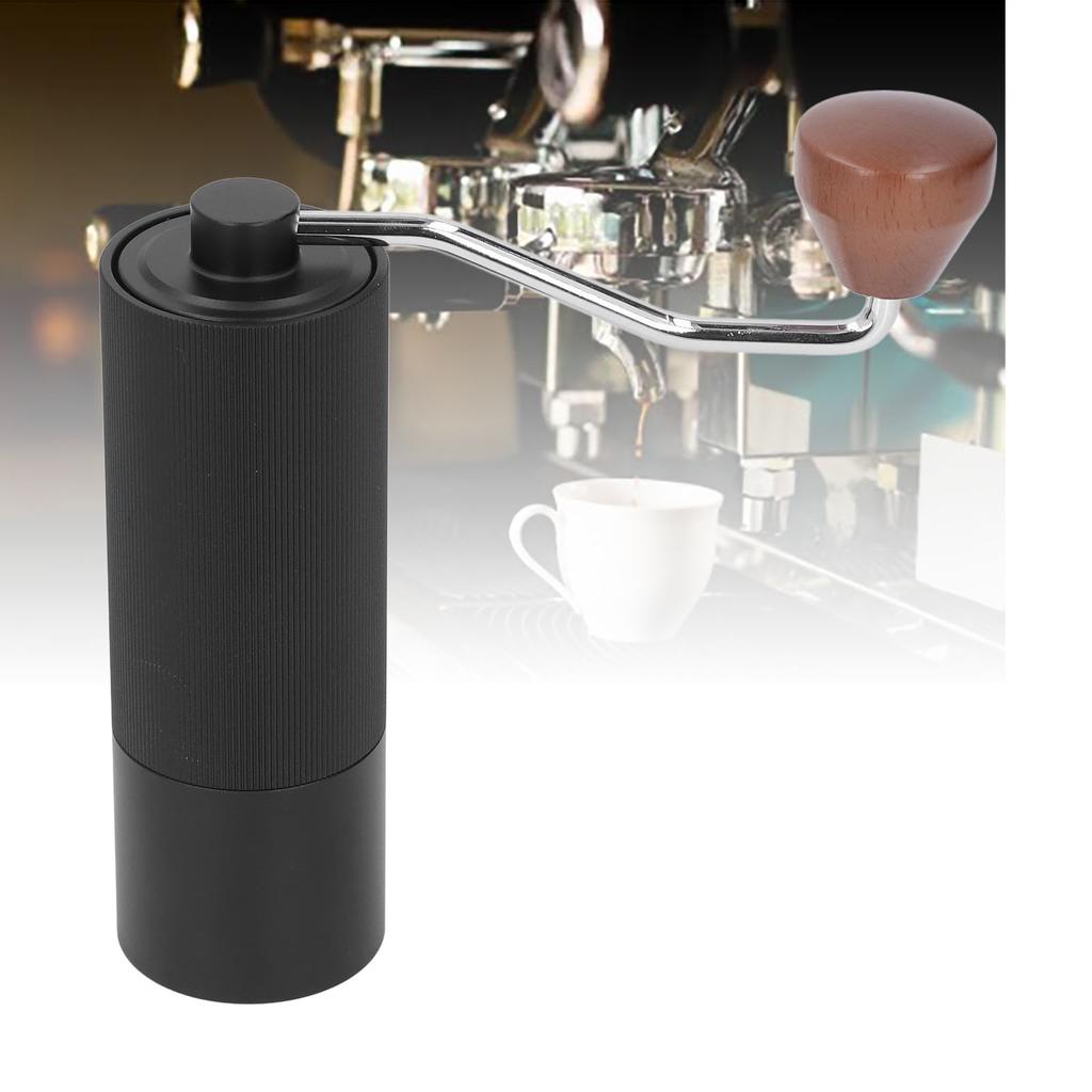 Manual Coffee Grinder Aluminum Alloy Stainless Steel Core Portable Coarseness Adjustable Hand Coffee