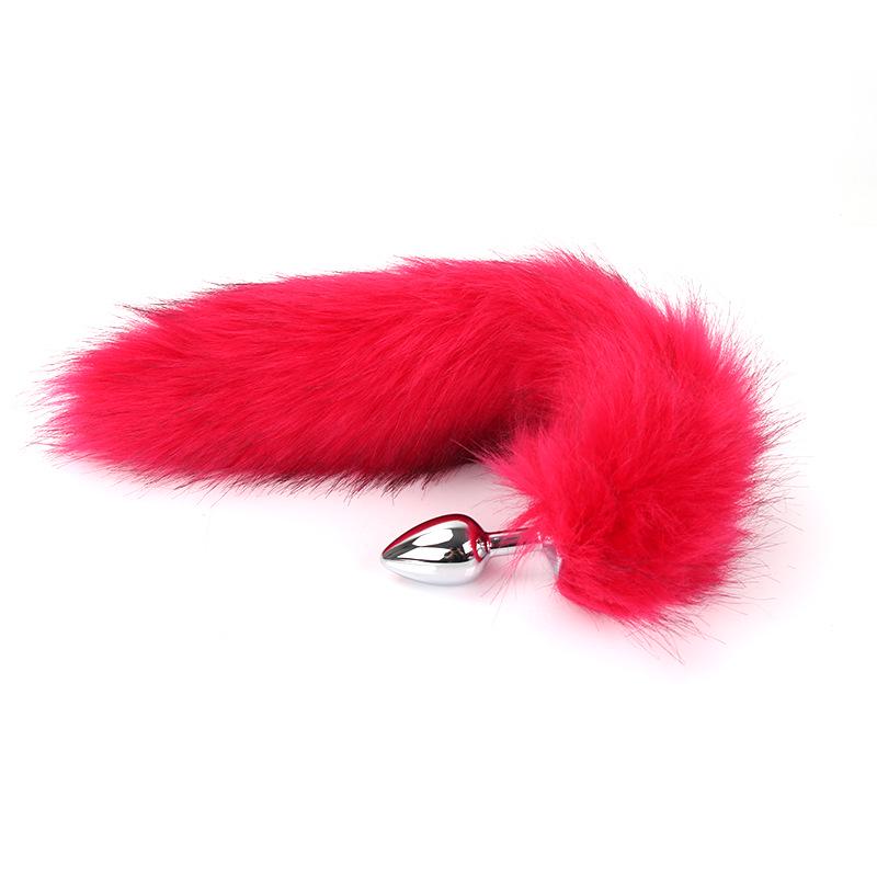 Pink Fox Butt Plug Tail Anal Teaser Pohodlí Sexuální hračka pro chlupaté začátečníky Indeed Prozkoumat zadek Hra se psem Ženy stimulují chlupatý cosplay