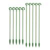 10Pcs Plant Support Stakes Slot Design Easy To Use Versatile Application Indoor Outdoor Single Plant Stem Flower Support Rods with Support Ring Cage