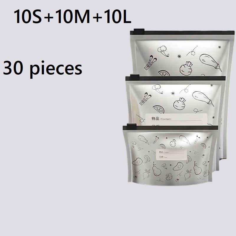 Aluminum Foil Food Preservation and Sealing Bags, Food Grade, Refrigerator and Household Food Preservation and Packaging Storage Bags, Zipper Type.