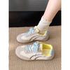 Farblich passende kleine weiße Schuhe Retro Schnür-Freizeitsportschuhe Damen Frühling neu vielseitige flache Schuhe