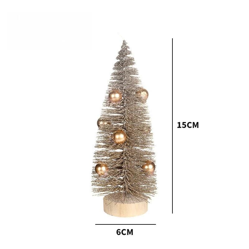 

Миниатюрная Рождественская Елка Маленькая Искусственная Сизалевая Снежный Пейзаж Архитектурные Деревья для Рождественских Поделок Настольный Декор