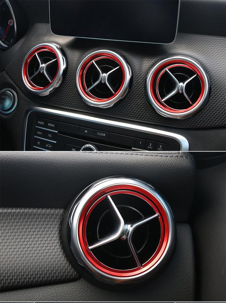 Dekorativní kroužek výdechu vzduchu pro Mercedes-Benz třídy C, GLC, GLA, CLA, A, B