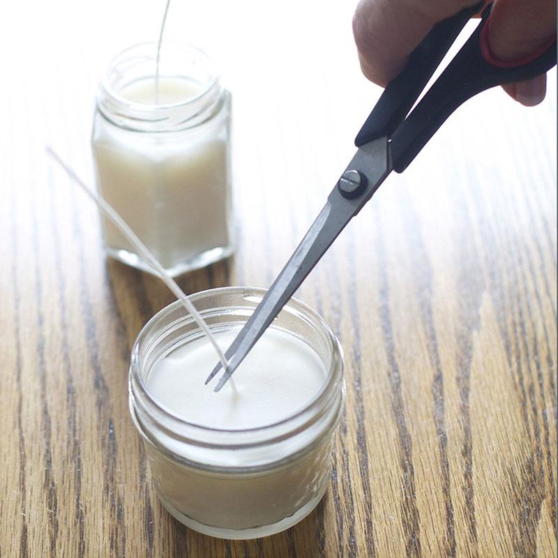 100 Pieces Of Natural Candle Wick Low Smoke 6-Inch Pre Waxed 100% Natural Cotton Wick