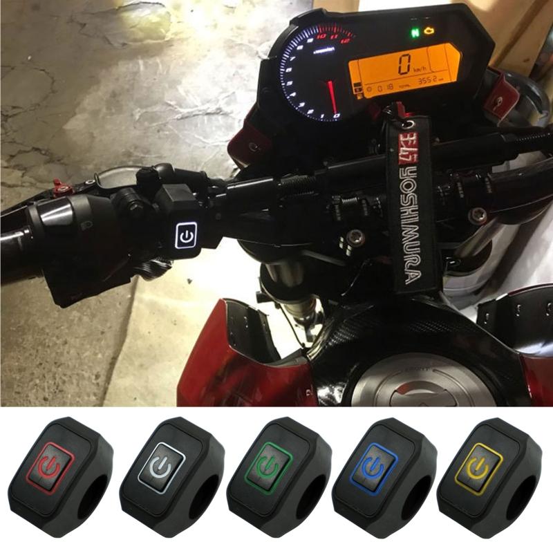 For ATVs Electronic Bike Scooters Motorcycle Headlight Push Button ON/OFF 12V Handlebar Switch