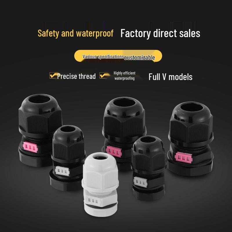 Nylon Waterproof M12 Cable Gland with Breathable Valve and PG7 Lock Clamp