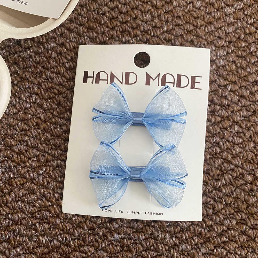 Handmade Princess Organza Bow Hair Clips for Girls