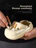 Trendy Anti-Fly Ceramic Desktop Ashtray for Office & Home Decor