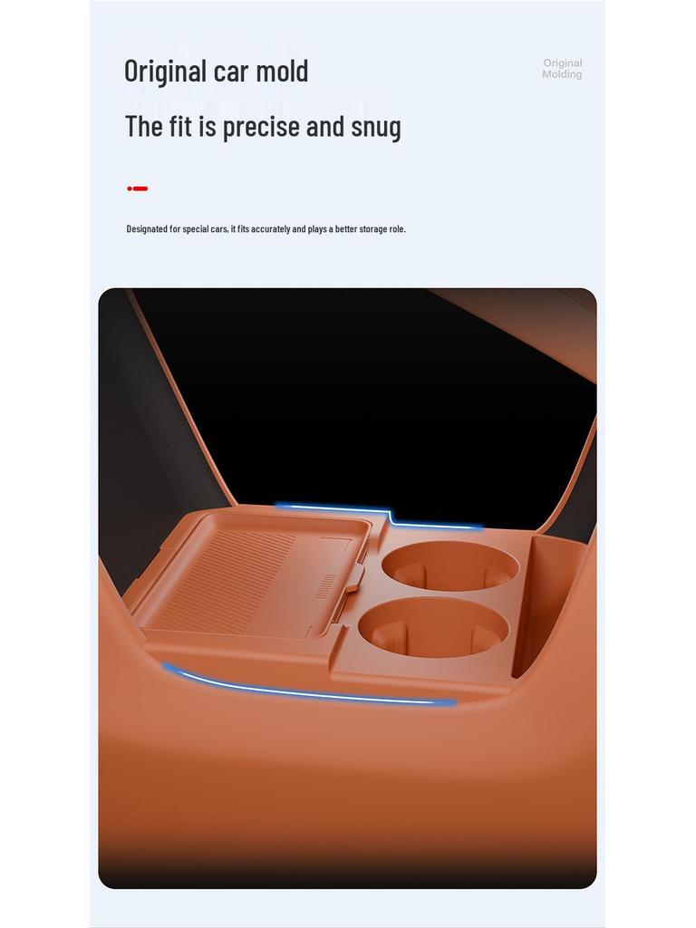 Silicone Storage Box for Changan Shenlan S09 Console - Eyeglass Case & Interior Accessories Organizer