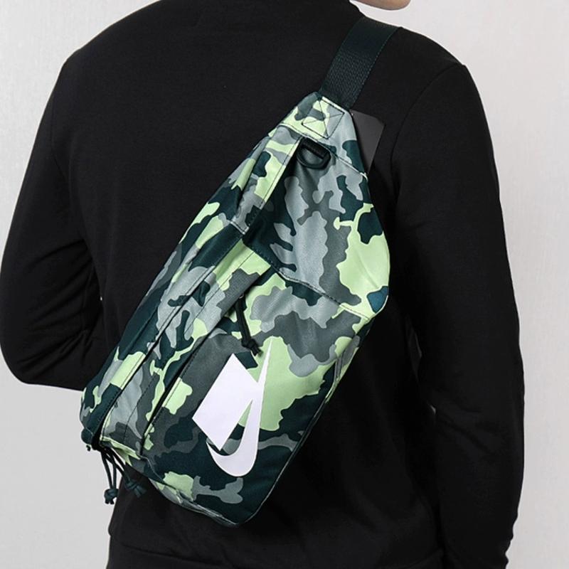 Nike Polyester Fanny Pack Regular Unisex Camouflage Green Casual BA5795-372