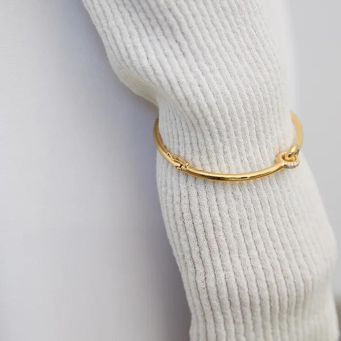 [925SILVER]CONNECT setTING bracelet(14K GOLD color)