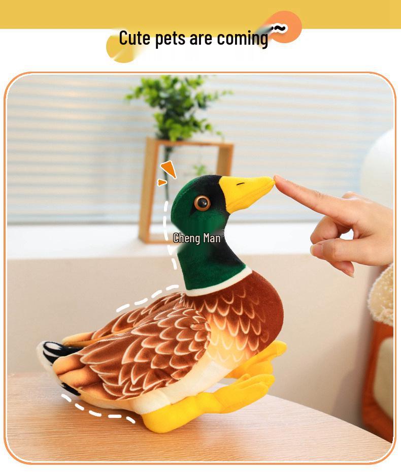 Mandarin Duck Plush Toy – Cute Cloth Doll Ornament for Kids' Birthday Gift