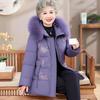 Women's Mid-Length Quilted Winter Jacket for Seniors