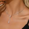 Fashion Light Luxury Simple Popular Jewelry Short Necklace Rhinestone Wedding Women'S Jewelry