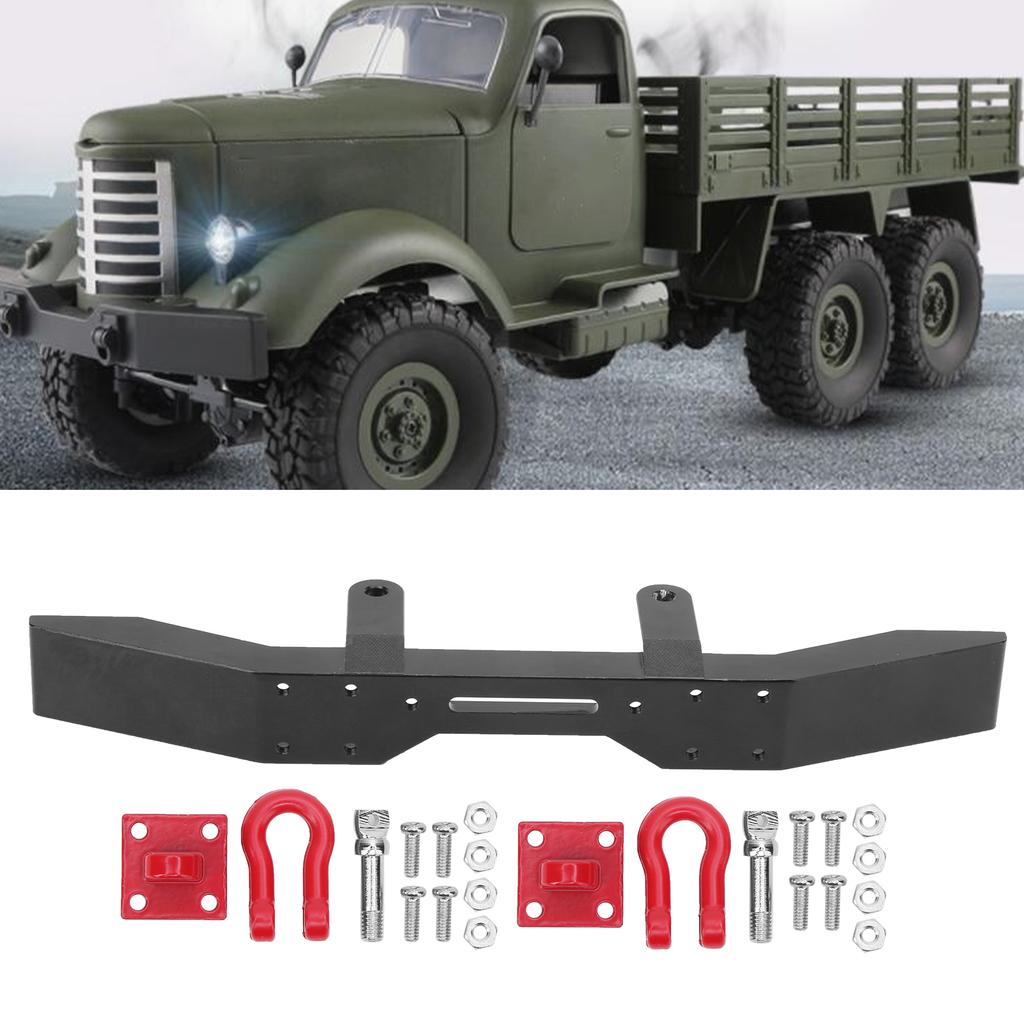 Aluminiumlegierung Frontstoßstange CNC Polierte Oberfläche DIY für 116 RC Auto Upgrade Teile Schwarz