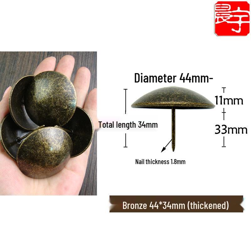 Antique-style Round Head Sofa Decoration Nails, Retro Pushpins, Thickened and Smooth Foam Nails, Furniture Hardware.
