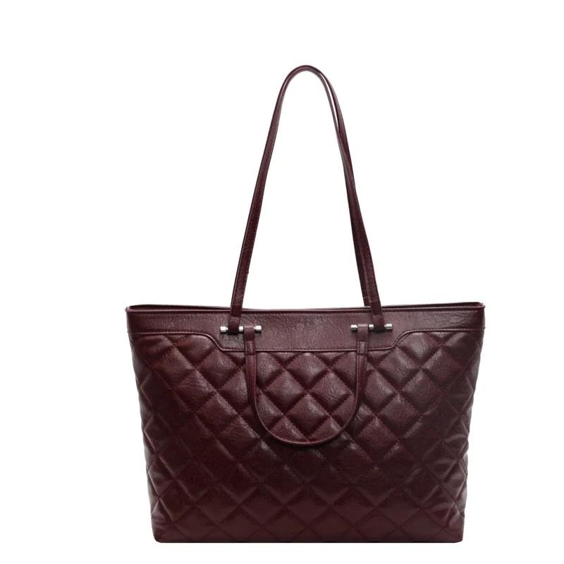 Vielseitige große Tasche für Damen, hochwertige, luxuriöse, vielseitige Tasche, große Kapazität, solide Umhängetasche