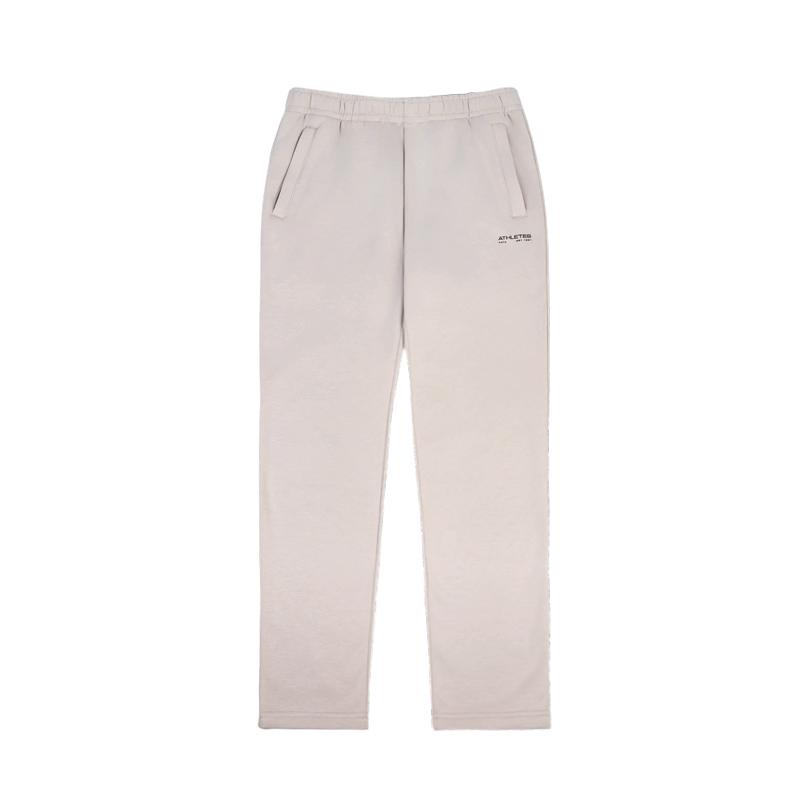 

Anta Warm Fleece Straight Leg Casual Pants Men bottoms Iron-Gray 152447349R-1 L