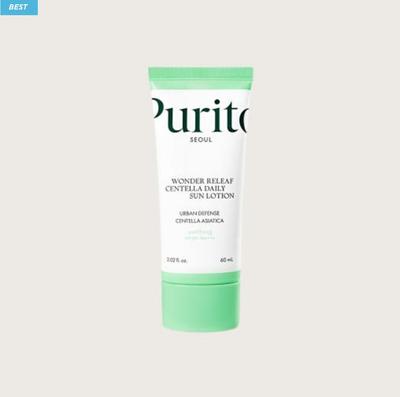 SEOUL Wonder Relief Centella Tägliche Sonnenlotion LSF50+ PA++++ – Leichter, Beruhigender UV-Schutz (60ml)