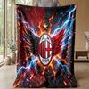 AC Milan Theme blanket Soft Flannel Blanket Plush Throw Blanket Cozy Sofa Bed Blanket for Home Decor
