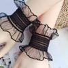 Cosplay Maid Elastic Decorative Wrist Cuffs All-match Detachable Cuffs for Girls