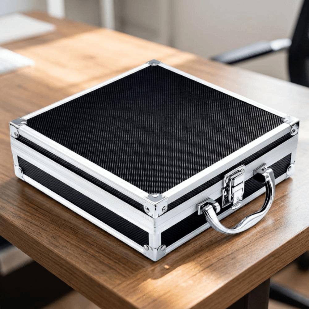 Shockproof Aluminum Alloy Tool Box Impact Resistant Wear Resistant Cash Storage Box Protective Drop-Resistant Portable Tool Case