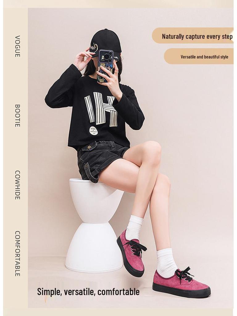 Dámské černé plátěné šněrovací nízké ležérní prodyšné skate boty