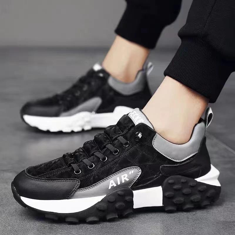 Men's Shoes Low-top Men's Casual Sports Shoes Fashion Lace-up Dad Shoes Comfortable Soft-soled Running Shoes Men