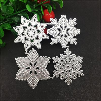 Metallskärformar Skärform Mall Snöflinga Dekoration Scrapbook Pappershantverk Knivform Stans Schabloner