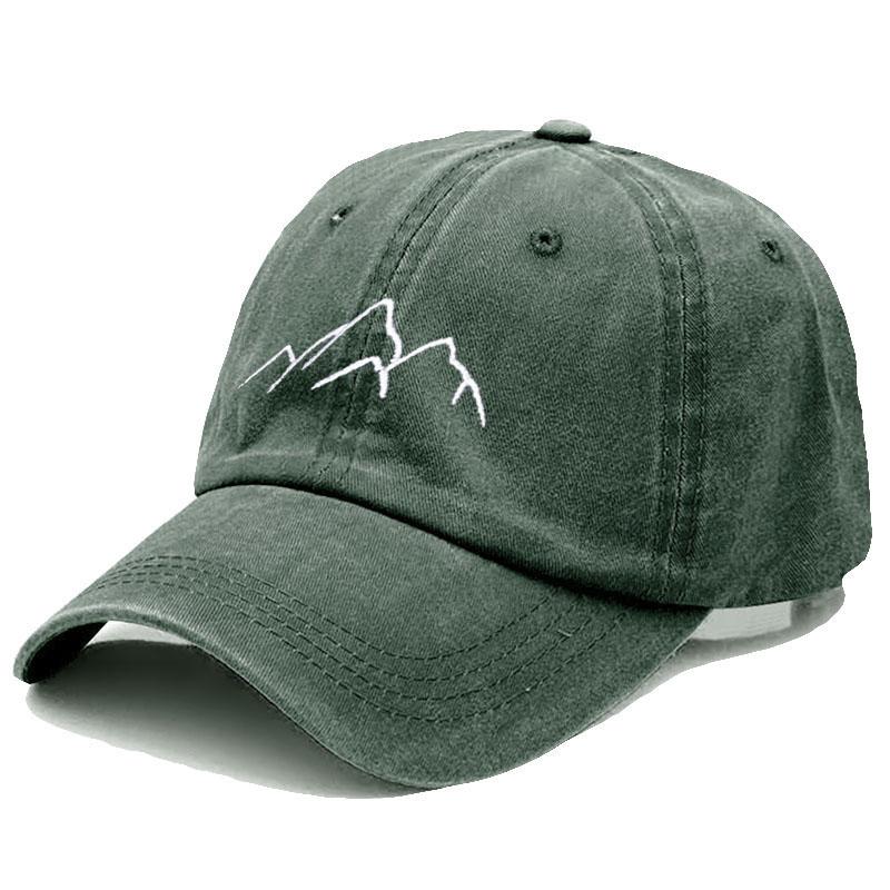 Baseball Cap For Men Women Soft Washed Cotton Mountain Range Embroidery Dad Hats Fashion Outdoor Sports Golf Caps Dropshipping