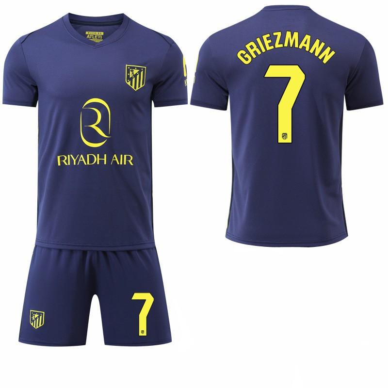 2526 La Liga Football Jersey Set No. 7 Gretzman 19 Alvarez Atletico Madrid Away #20