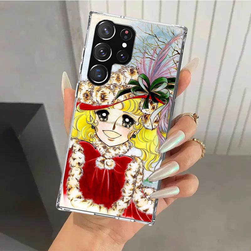 Anime Candy Phone Case for Samsung Galaxy S26 S24 S23 Ultra S25 Edge S22 S21 Plus S20 FE + Soft Print Shell Funda Galaxy S25 S24