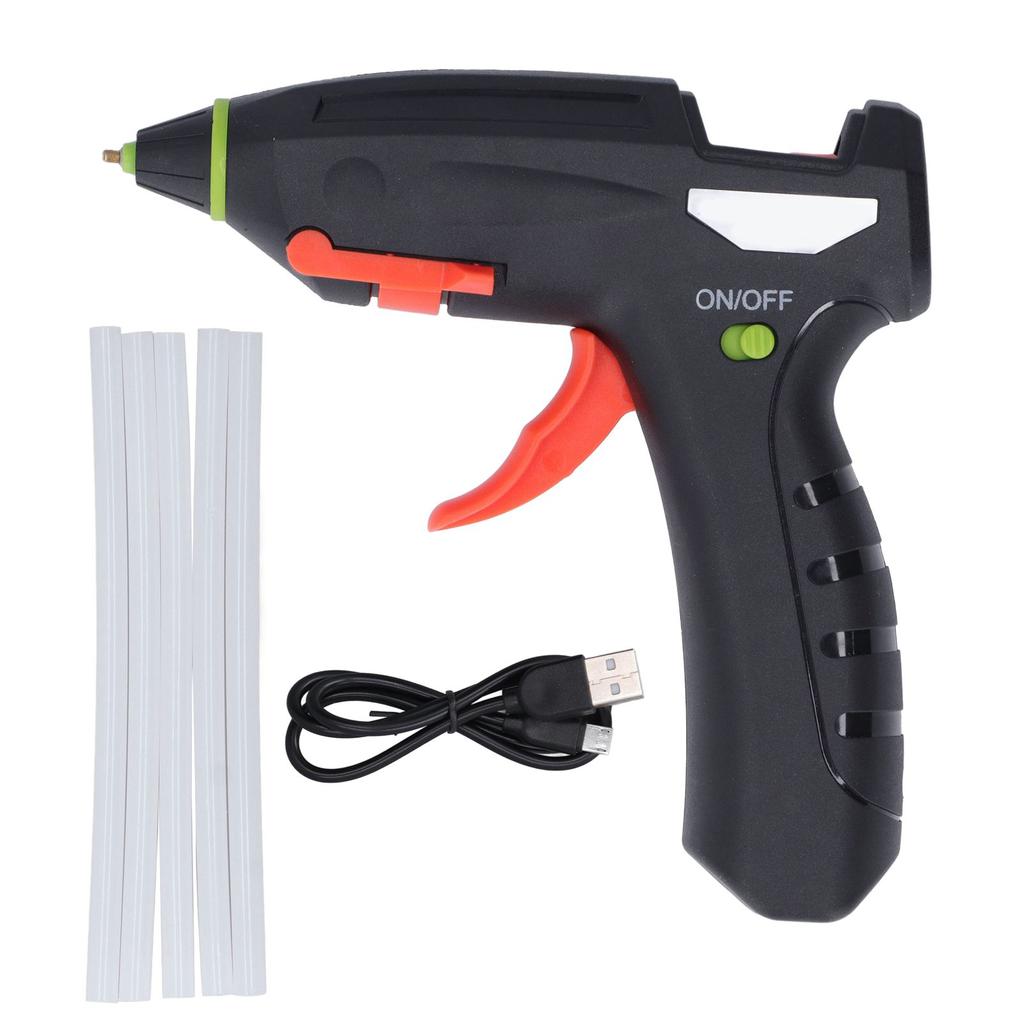 Glue Gun Mini Cordless USB Rechargeable Hot Melt Kit with 5Pcs Sticks DIY Craft Tools 3.7V
