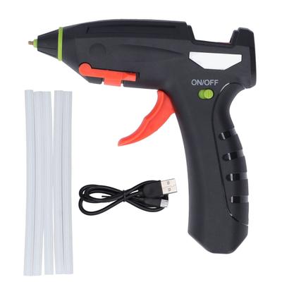 Heißklebepistole Mini Akku USB Wiederaufladbar Schmelzkleber-Set mit 5 Stück Klebesticks DIY Bastelwerkzeuge 3,7V