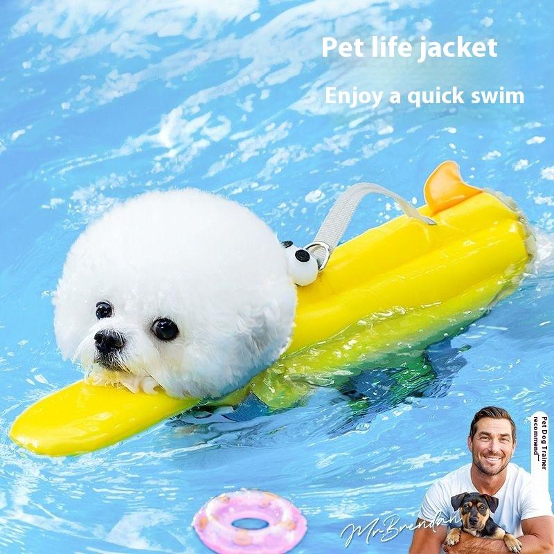 Pet Supplies Dog Life Jacket Pet Swimming Summer Water Play Puppy Summer Swimsuit