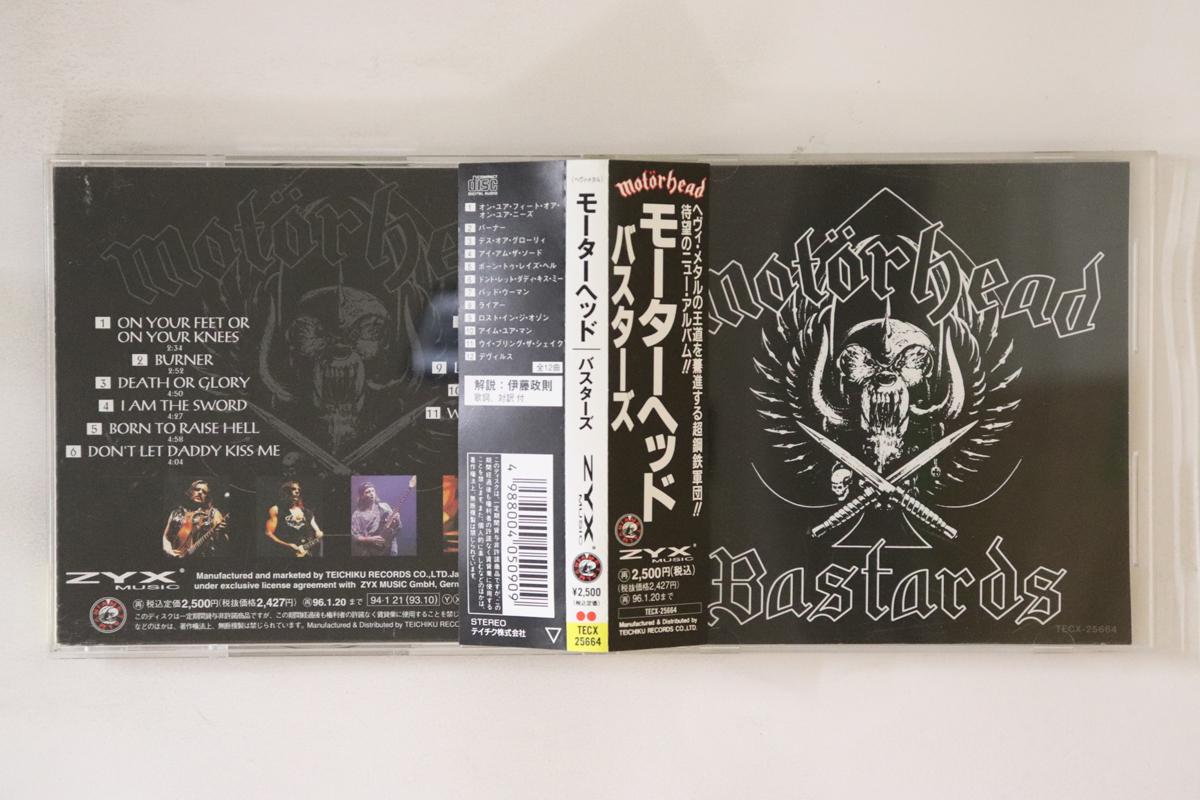

CD MOTORHEAD - Bastards TECX25664 ZYX MUSIC 1994 Япония Оби Метал Б/У