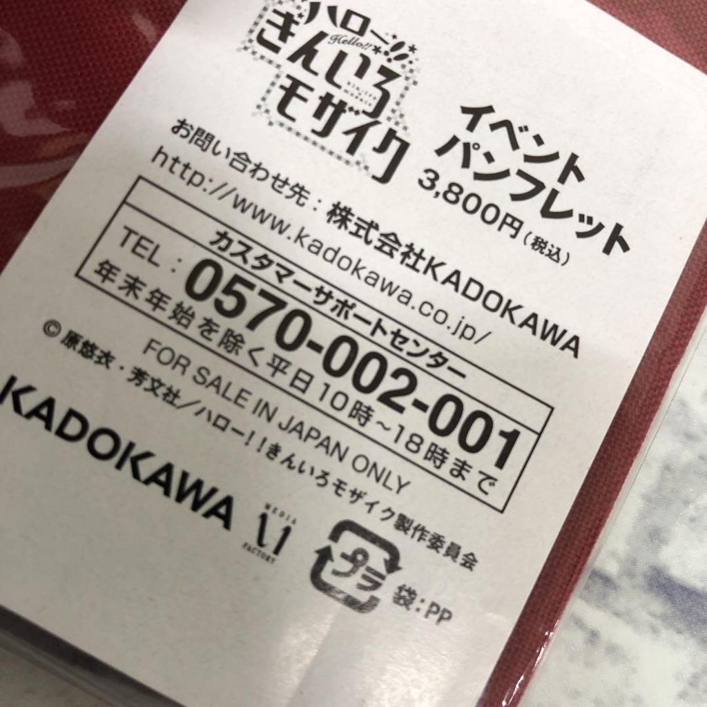 [USED] D4474 Kin-iro Mosaic Art Book Pamphlet Bundle