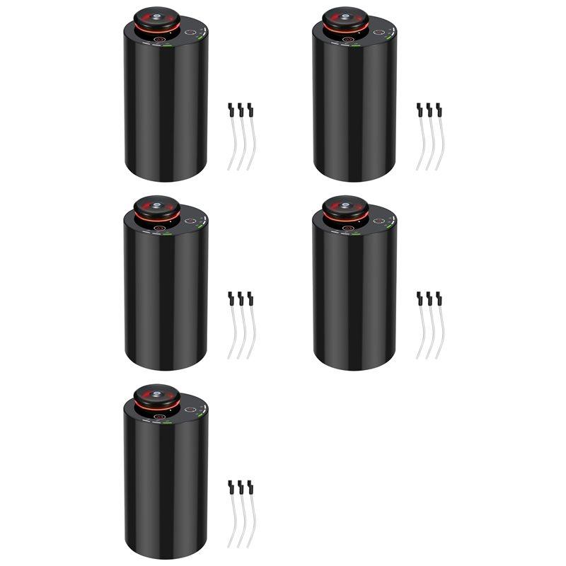 

A78E-5X Waterless Diffuser For Essential Oil Nebulizer With 3 Mist Modes, 4 Timers, 7-Color LED - Aromatherapy Diffuser чорний