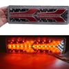 Truck Tail Lamp 2pcs 30cm 12-24V LED Truck Tail Light Rear Light Stop Brake