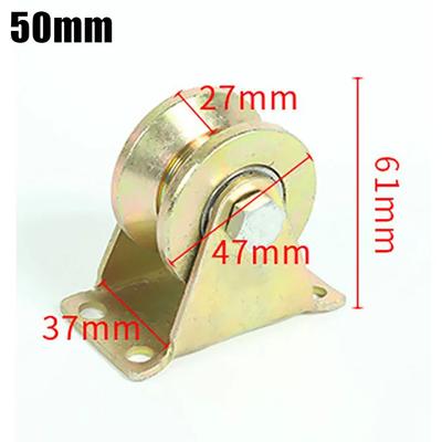 Track Pulley Steel Cable Pulley For Ropes 1-8mm Cable Pulley With 2 Ball Bearing  Sliding Door Pulley Door Window V Groove Wheel