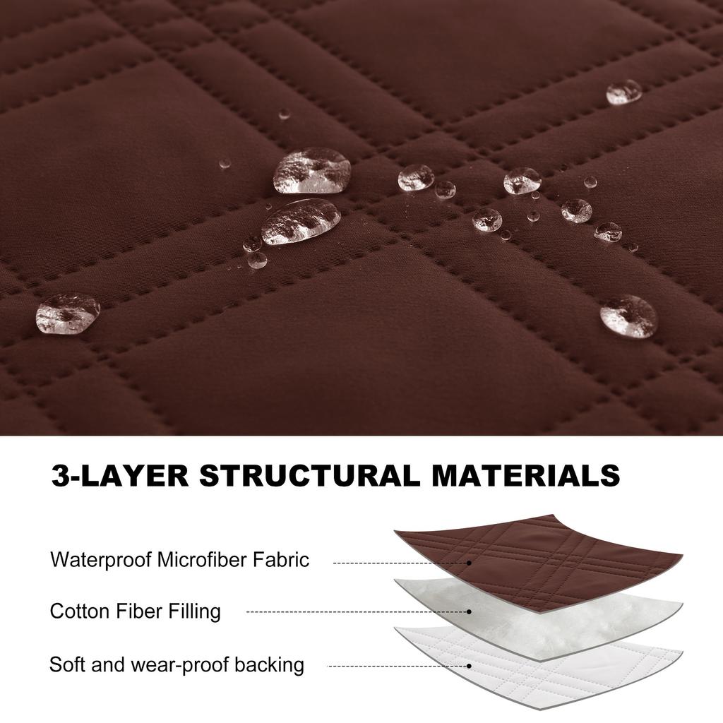 1pc Waterproof Recliner Cover, Pet Scratch-resistant Sofa Slipcover, Recliner Protective Cover, Suitable For Bedroom