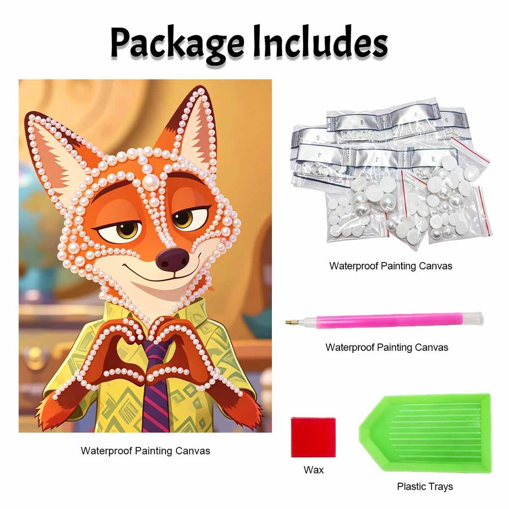 Disney Pearl Painting DIY Zootopia Nickelodeon Pearl Art Painting Pearl Gem Painting, Home Wall Decoration Crafts