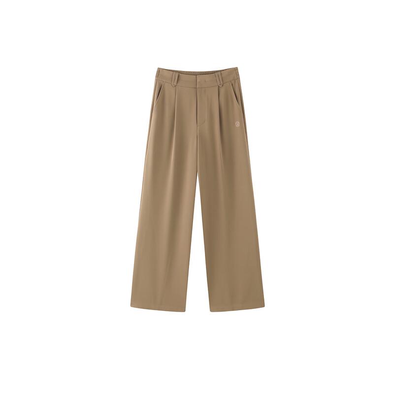 PEACEBIRD Women's High-Waisted Wide-Leg Casual Trousers