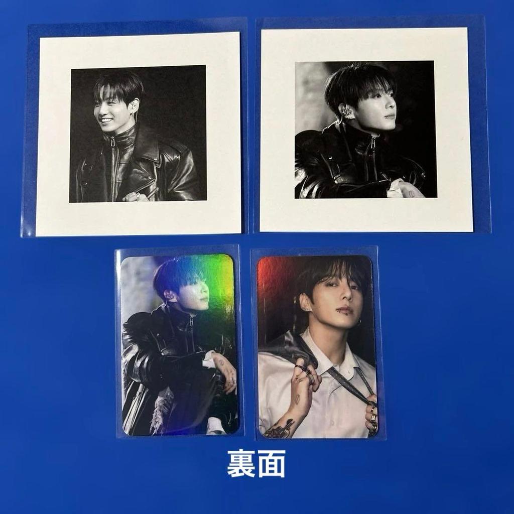 [USED] BTS JUNGKOOK Double-Sided Square Photo Card/Hologram Photo Sticker