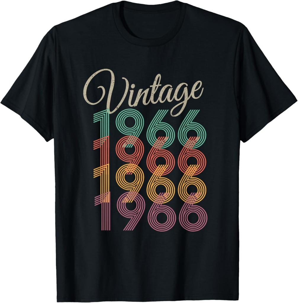 Vintage 1966 Funny  Gift Men Women T-Shirt Unisex Summer Streetwear Tops Print On Demand Mens T Shirt Camiseta Hombre