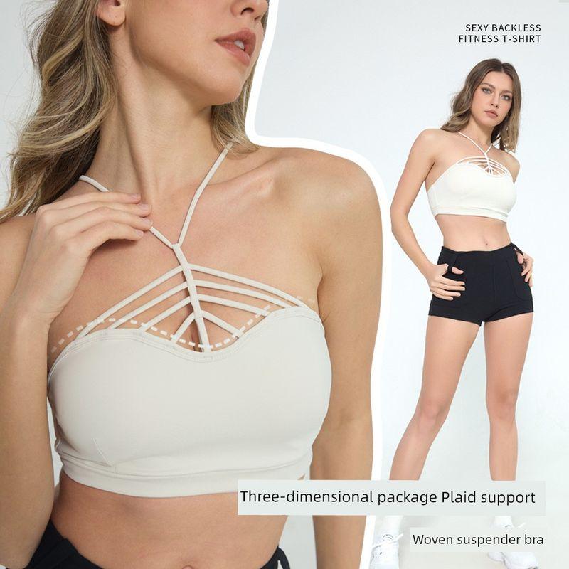 Export Sports Intimates Women's Breast Fitness Vest Camisole Pilates Yoga Clothes Anti-SAG Bra Bra Tops